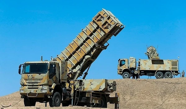 Locally-made Khordad 15 air defense system used in the drills (Tasnim)