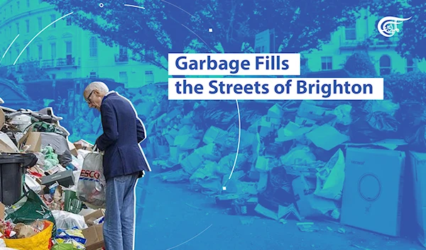 UK: Garbage Fills the Streets of Brighton