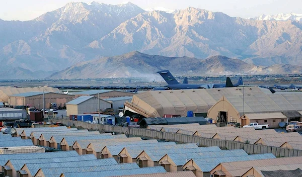 : A view of Bagram Airfield, Afghanistan from the Air Traffic Control Tower's catwalk | Wikipedia