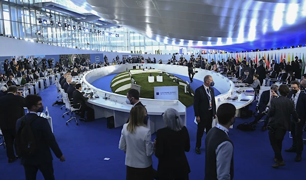 G20 world leaders at the opening session Saturday | AFP