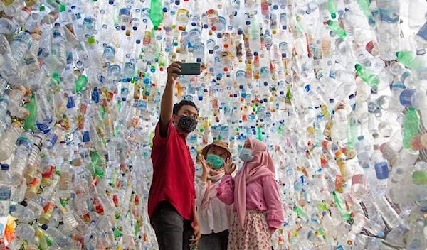 A plastic-waste museum was created to raise awareness about plastic pollution