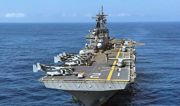 Iranian Media: Scenes of Iranian Helicopter Flying Over US Aircraft Carrier