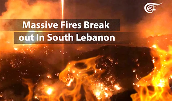 Massive Fires Break out In South Lebanon