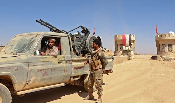 Yemeni forces soldiers in an undated photograph