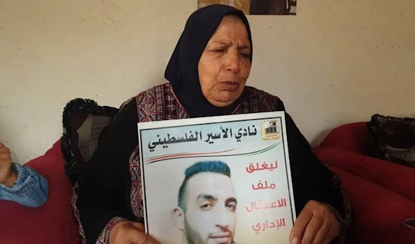 Palestinian prisoner Kayed Al-Fasfous' mother