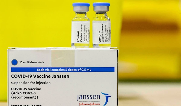 A pack and vials of the single-dose Johnson & Johnson Janssen Covid-19 vaccine photographed on April 30, 2021, at the ZNA Middelheim hospital in Antwerp | AFP