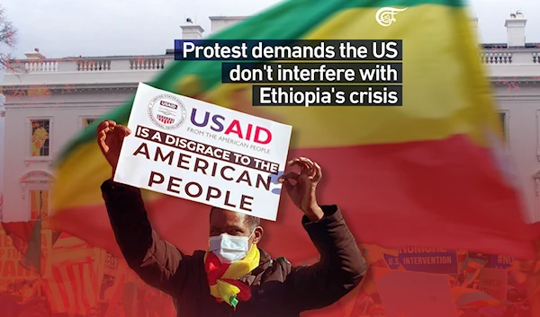 Thousands of Ethiopian Americans March in Front of the White House