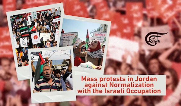 Mass protests in Jordan against Normalization with the Israeli Occupation