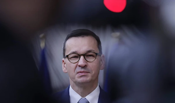 Polish Prime Minister Mateusz Morawiecki in Brussels, October 2, 2020 (Credit: Reuters)