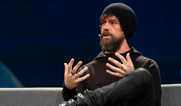 Jack Dorsey, then-CEO of Twitter and Square, during a TED Talk in Vancouver, Canada on April 16, 2019 (Credit: TED)