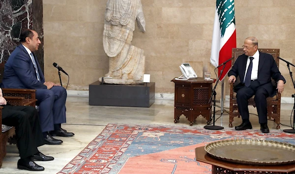 During the meeting of the Assistant Secretary-General of the Arab League, Hossam Zaki, and Lebanese President Michel Aoun