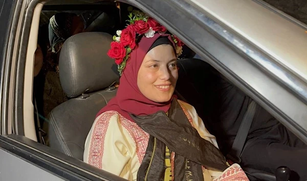 Freed Palestinian prisoner Amal Taqatqa