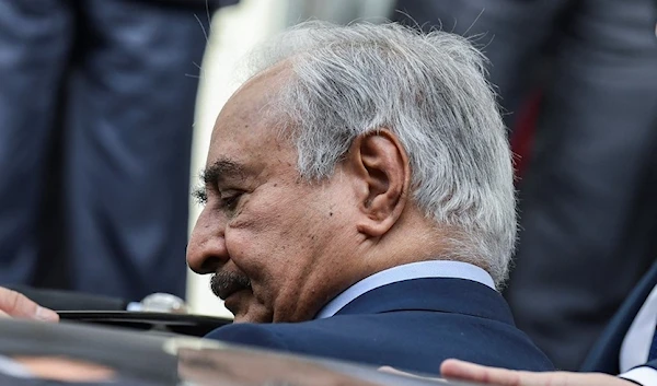 Retired Major General Khalifa Haftar in Athens, January 17, 2020 (AFP)