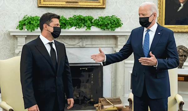 US President Joe Biden and Ukrainian counterpart Volodymyr Zelensky