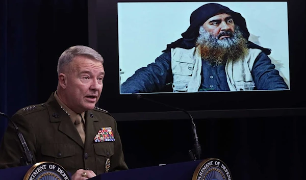 General Kenneth McKenzie speaks on the raid that targeted al-Baghdadi in Syria.