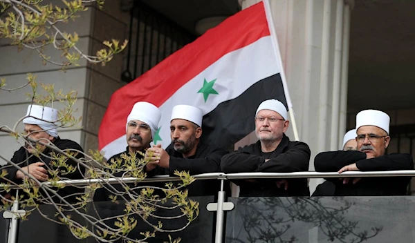 During a demonstration by the citizens of the occupied Syrian Golan (Archive)