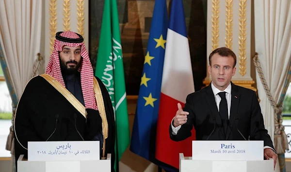 Saudi Crown Prince Mohammed bin Salman and French President Emmanuel Macron