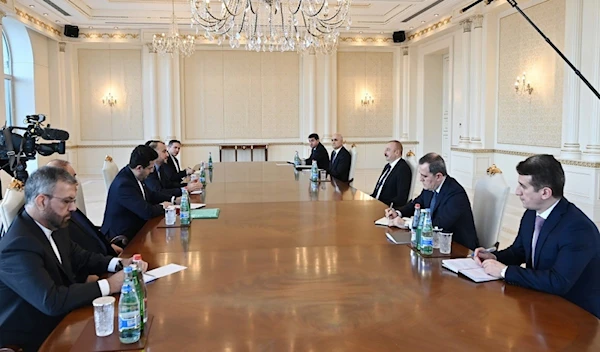 Azeri President Ilham Aliyev received Wednesday Iranian Foreign Minister Hossein Amir-Abdollahian