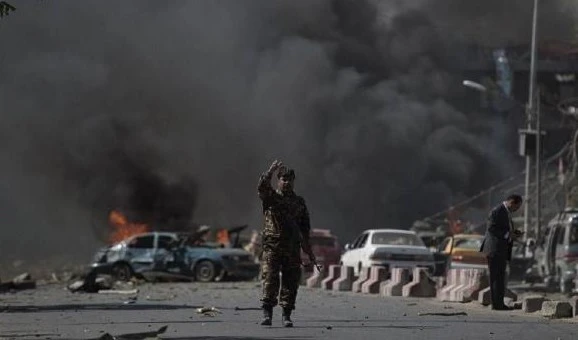 Suicide bomb at the passport office gate in Kabul