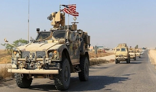 US occupation forces in Syria bring in military loaded trucks into Hasaka