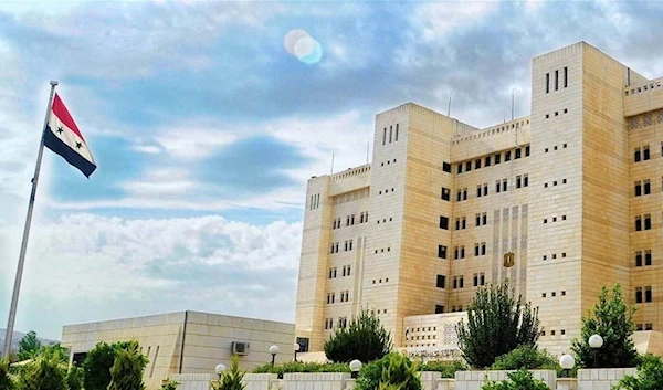 The Syrian Ministry of Foreign Affairs headquarters in Damascus