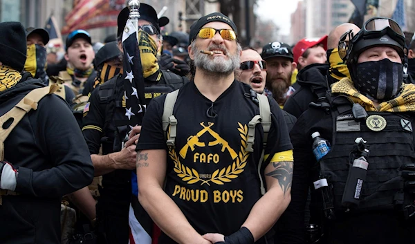 Proud Boys march in support of former President Donald Trump in Washington, DC on December 12, 2020 (Getty Images)