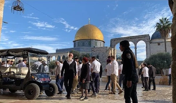 Dozens of Settlers storm Al-Aqsa