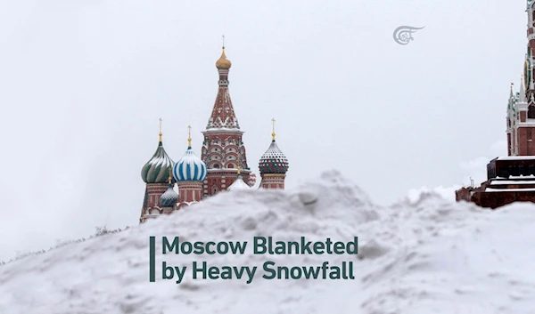 Moscow Blanketed by Heavy Snowfall