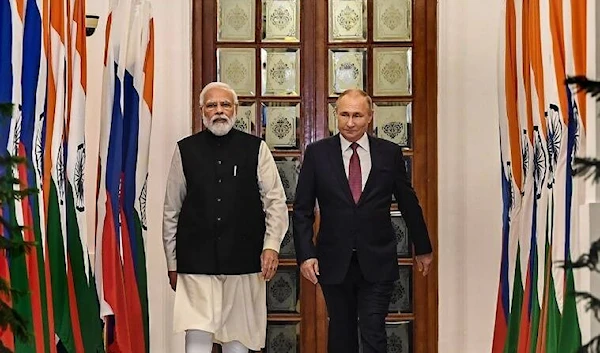 Prime Minister Narendra Modi and Russian President Vladimir Putin in New Delhi (PTI Photo)