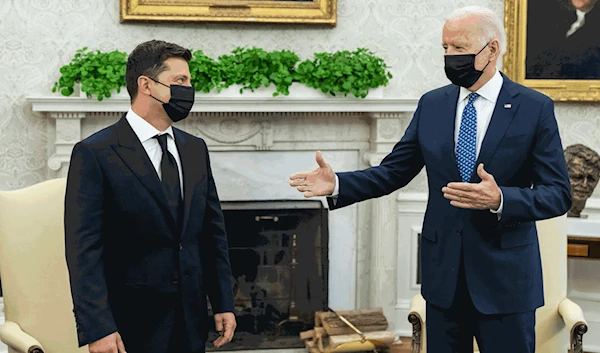 US President Joe Biden and his Ukrainian counterpart Volodymyr Zelensky