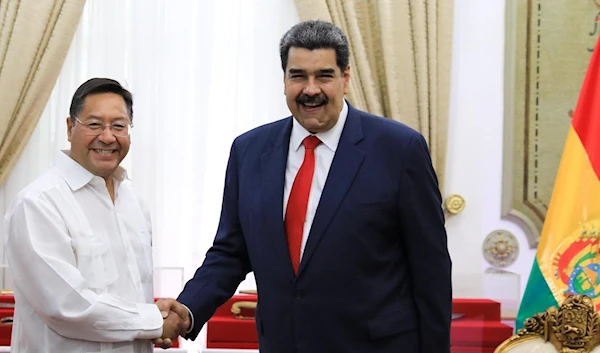 Bolivian President Luis Arce and Venezuelan President Nicolas Maduro.