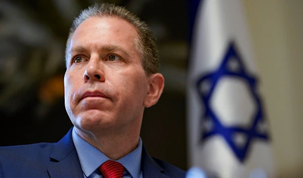 Gilad Erdan in his office at the Israeli Embassy in Washington.