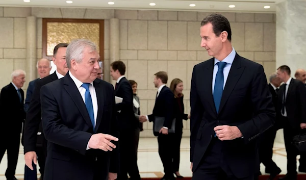 Assad receives Alexander Lavrentiev, special envoy of Russian President Vladimir Putin