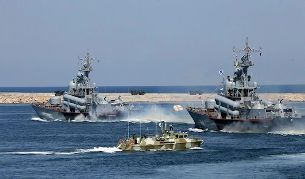 The Russian Black Sea Fleet and Southern Military District aviation conduct exercises in the Black Sea.