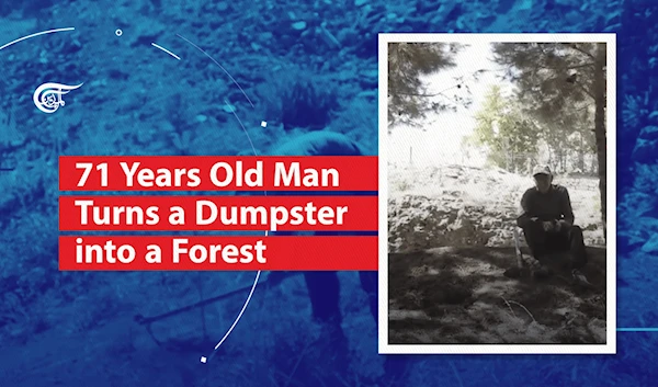 71 Years Old Man Turns a Dumpster into a Forest