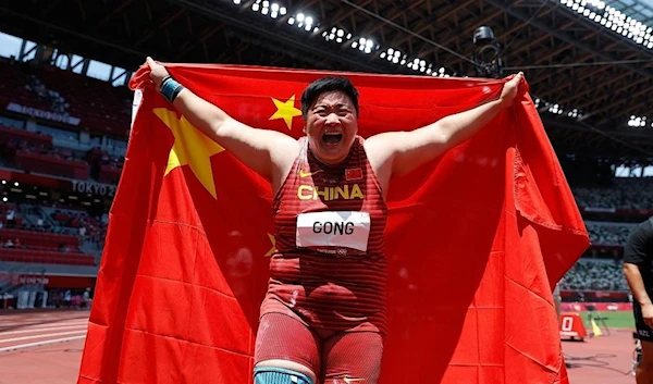 Gong Lijiao Wins First Olympic Gold at Tokyo 2020.