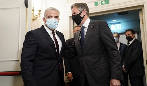 Blinken and Lapid ahead of their meeting in Rome on Jun 27,2021