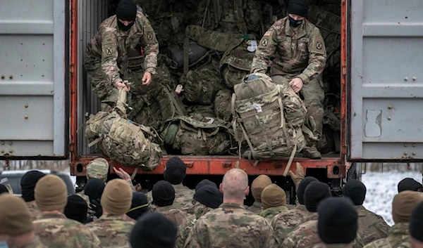 U.S. Occupation forces return from a nine-month deployment to Afghanistan, New York, on Dec. 10, 2020 (GETTY IMAGES)