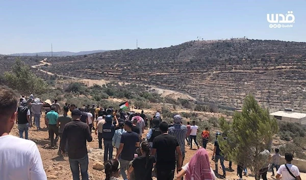 From the confrontations with Israeli occupation forces at Jabal Sbeih, in Beita