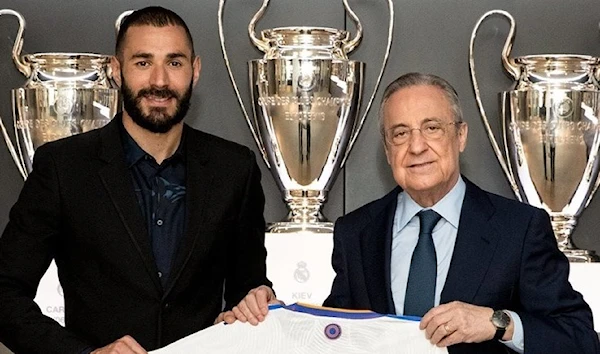 Benzema after renewing his contract.