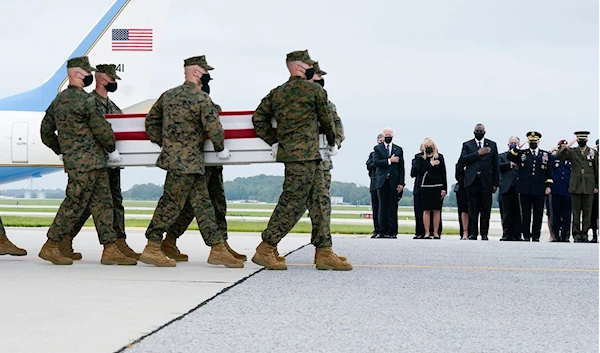 Biden travelled to Dover, Del. on Aug. 29 to attend the dignified transfer of 13 US service members killed in a bombing in Afghanistan