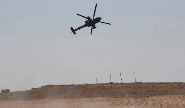 US airdrops and kidnapping of two civilians on the outskirts of Al-Hasakah city (Archive).