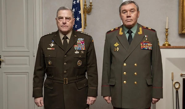 Chairman of the Joint Chiefs of Staff Gen. Mark A. Milley meets with Chief of Russian General Staff Gen. Valery Gerasimov in Helsinki, Finland, September 22, 2021 | AFP