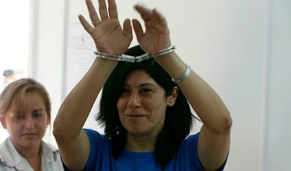 The liberated prisoner of the Popular Front for the Liberation of Palestine Khalida Jarrar.