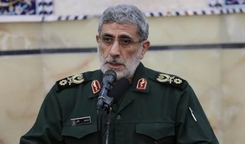 The commander of the Quds Force in the Iranian Revolutionary Guard, Brigadier General Esmail Qaani.