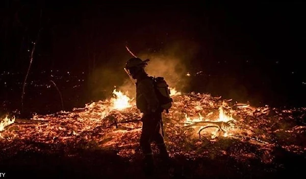 A huge fire broke out in the forests of Galicia, northwest Spain