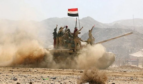 Yemeni armed forces confronted a large advance.