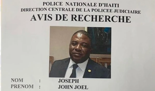 Wanted poster for former Haitian senator John Joel Joseph