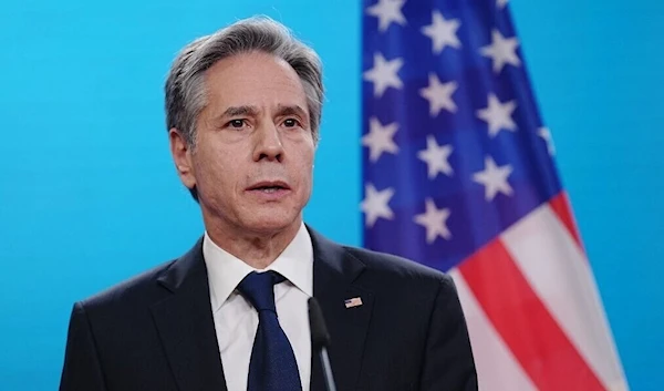 US Secretary of State Antony Blinken addresses a press conference after meeting with his counterparts from Germany, France, and the UK at the German Foreign Office in Berlin on January 20, 2022 (AFP)