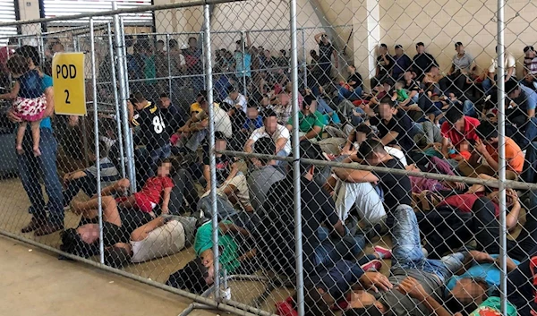 Detained migrants crowded into cells at US border (Homeland Security)